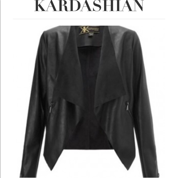 Kardashian Kollection Jackets & Blazers - Kardashian Kollection Suede Waterfall Jacket
